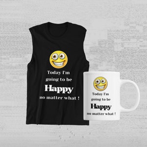 Happy Emoji PNG: Retro Sublimation Design (Digital Download)