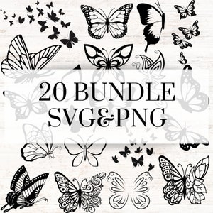 Butterfly SVG bundle , butterfly PNG bundle , butterfly clipart , butterfly cut files bundle , butterfly template , monarch butterfly SVG