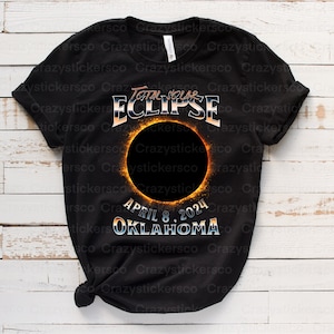 Oklahoma Total Solar Eclipse 2024 PNG-sublimatie voor shirt, ik was daar zonsverduistering 2024 PNG commercieel bestand