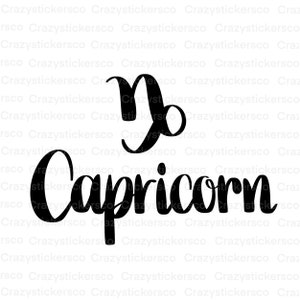 Capricorne Zodiac SVG, PNG du zodiaque Capricorne, Capricorne clipart, fichier du zodiaque Capricorne, sublimation du zodiaque Capricorne