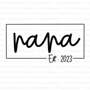 Nana SVG, Nana minimalista PNG, Archivo de imagen de sublimación de Nana, Descarga digital instantánea de Nana, Anuncio de embarazo para abuela svg