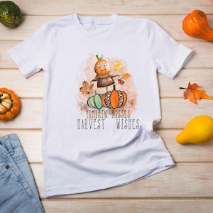 Pumpkin kisses Harvest wishes  PNG , Halloween PNG , Pumpkin PNG , Halloween sublimation file , Halloween graphic , Scarecrow sublimation