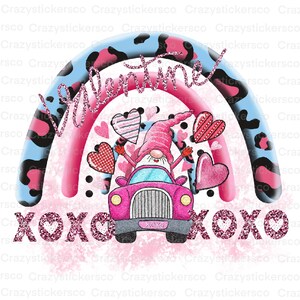Valentine PNG XOXO , Gnome Valentine Grafikdatei , Valentinstag PNG Sublimation , Gnome lustige Valentine Png Sublimation