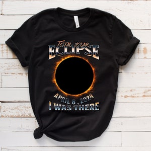 Totale zonsverduistering 2024 PNG-sublimatie voor shirt, ik was daar zonsverduistering 2024 PNG commercieel bestand
