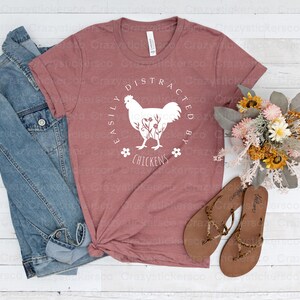 Easily distracted by chickens PNG sublimation , Easily distracted by chickens SVG , chicken lover png , chicken sublimation