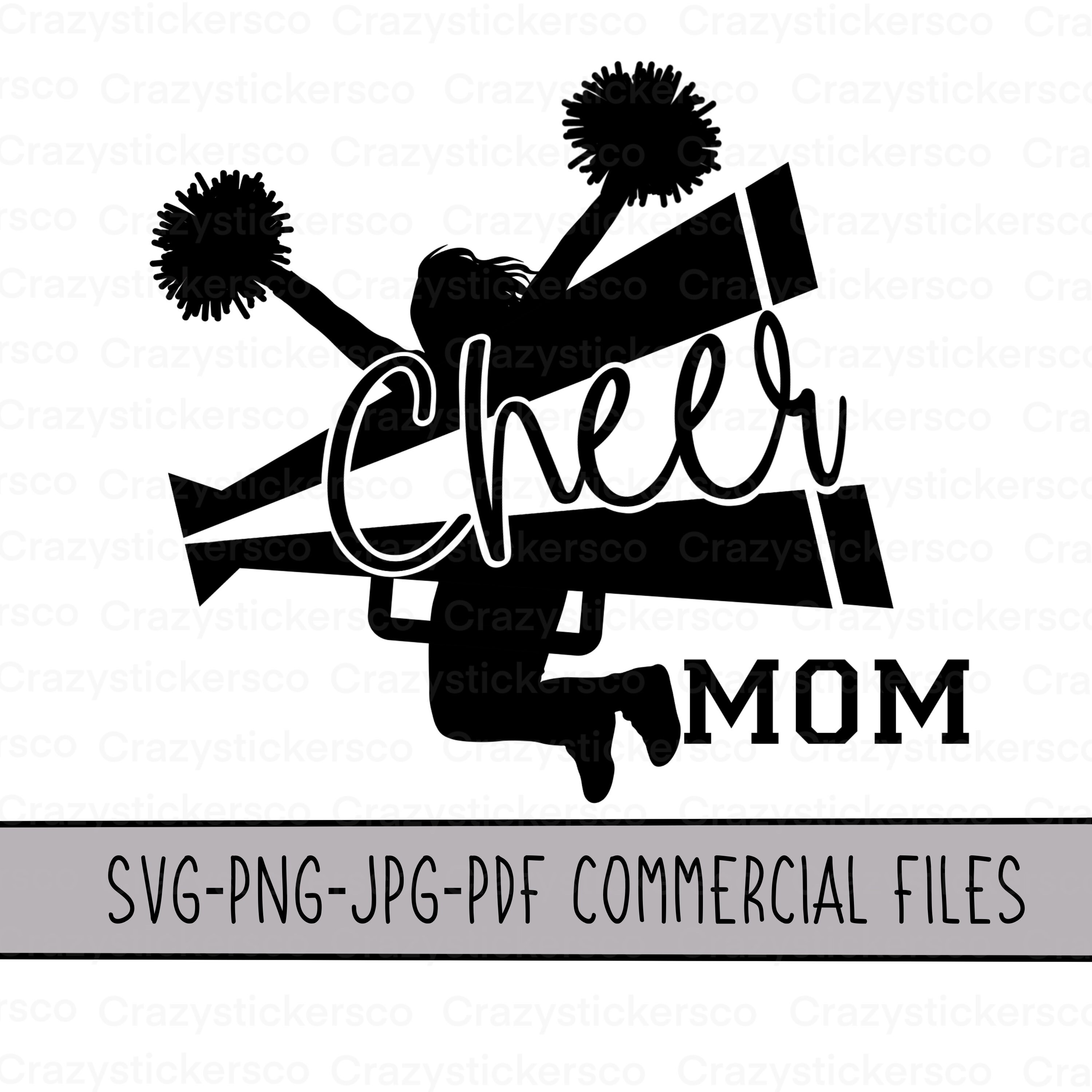 Cheer Mom SVG , Cheer Mom Png , Cheer Mom Bullhorn Svg , Cheer Mom