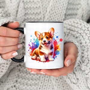 Lindo acuarela corgi Perro PNG , Corgi amante sublimación archivos comerciales