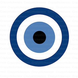 Greek Evil Eye SVG PNG: Sublimation Design Graphic (Commercial Use)