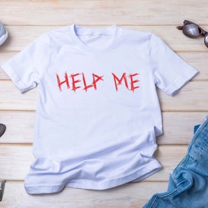 Help Me Spooky SVG、Help Me Spooky PNG、Help Me Bloody ハロウィン昇華ファイル、ハロウィングラフィック、ハロウィン画像