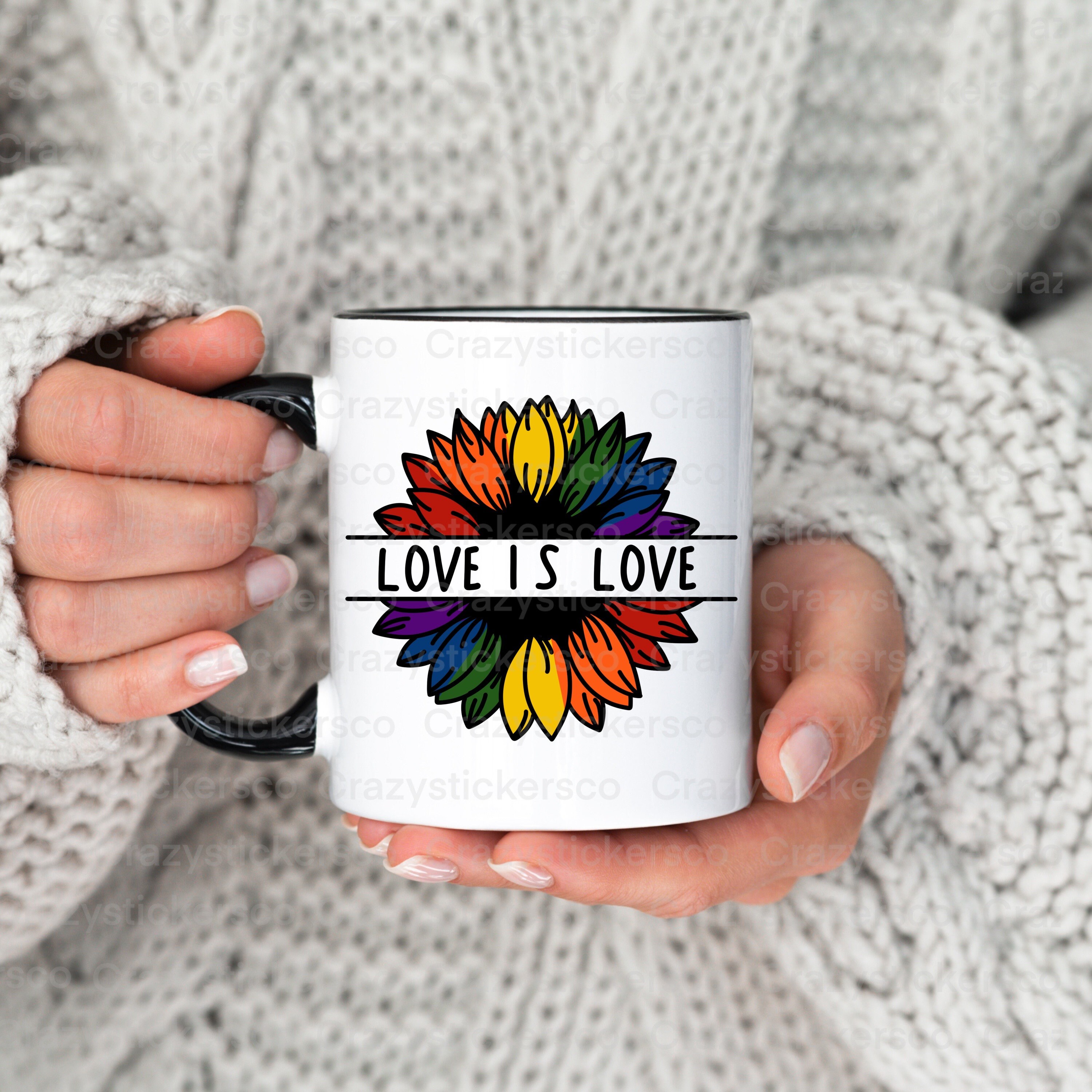 Sunflower LGBTQ Love is Love Svg , LGBTQ Sublimation PNG Sunflower ...