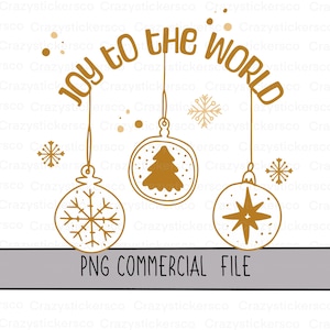 Alegría al mundo Navidad PNG SVG sublimación, Adornos navideños Sublimación PNG, Navidad Png sublimación para camiseta