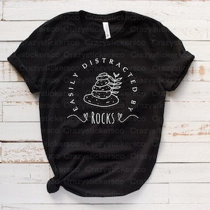 Facilement distrait par les roches PNG , Facilement distrait par les roches SVG , Rock lover png , Rocks sublimation , Nature lover sublimation commerciale