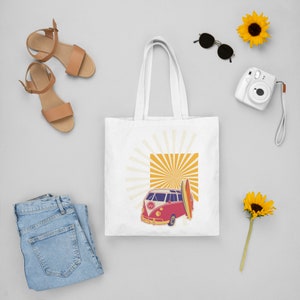 Retro Surfing Van PNG SVG: Summer Caravan Graphic (Digital Download)