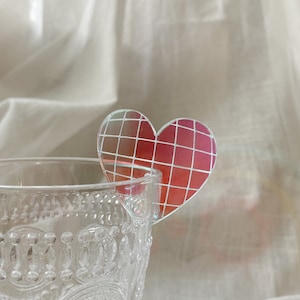 Disco Heart Drink Tag - Bachelorette Drink Tags - Disco Party Decor - Disco Bachelorette Party - Valentines Drink Tags