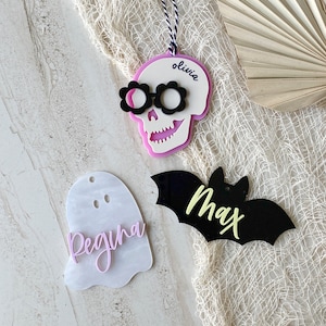 Halloween Tags - Halloween Basket Tag - Halloween Bat Tag - Halloween Ghost Tag - Boo Basket Tag - Halloween Gift Tags