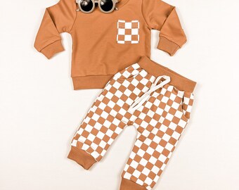 Tuscan Tan Checkered Outfit