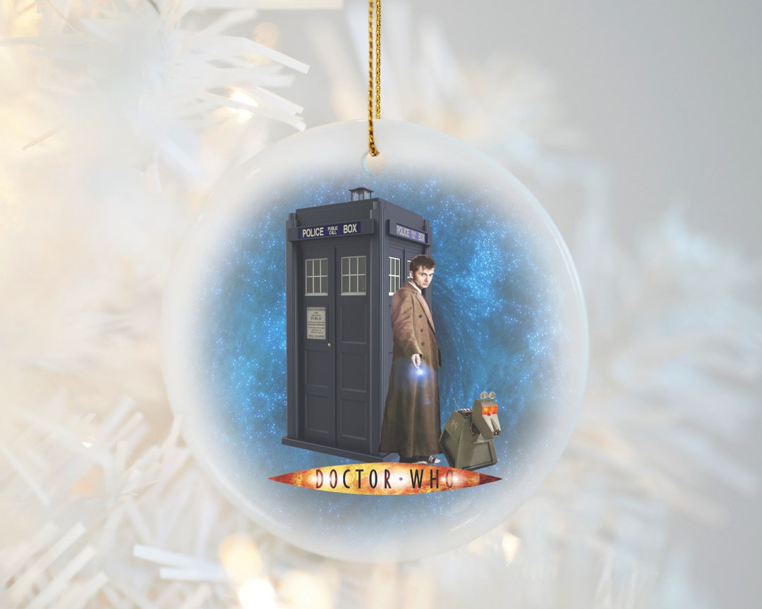 Doctor Who Christmas Ornament: David Tennant, Tardis & K9 Ceramic  Decoration - Etsy Israel