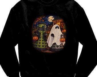 Doctor Who Daleks Halloween Sweatshirt Whovian Trick or Treat Shirt