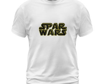 Spar Wars Jiu Jitsu T-Shirt, Gift for BJJ Fighter, Brazilian Jiu-Jitsu, Mixed Martial Arts Athlete, Star Wars Theme Adult Unisex T-Shirt