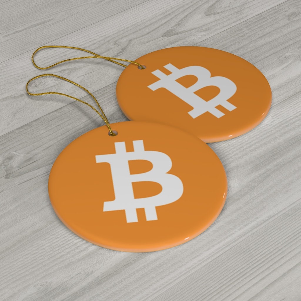Bitcoin Cryptocurrency Ceramic Ornaments, Bitcoin Crypto Coin Christmas  Decoration - Etsy