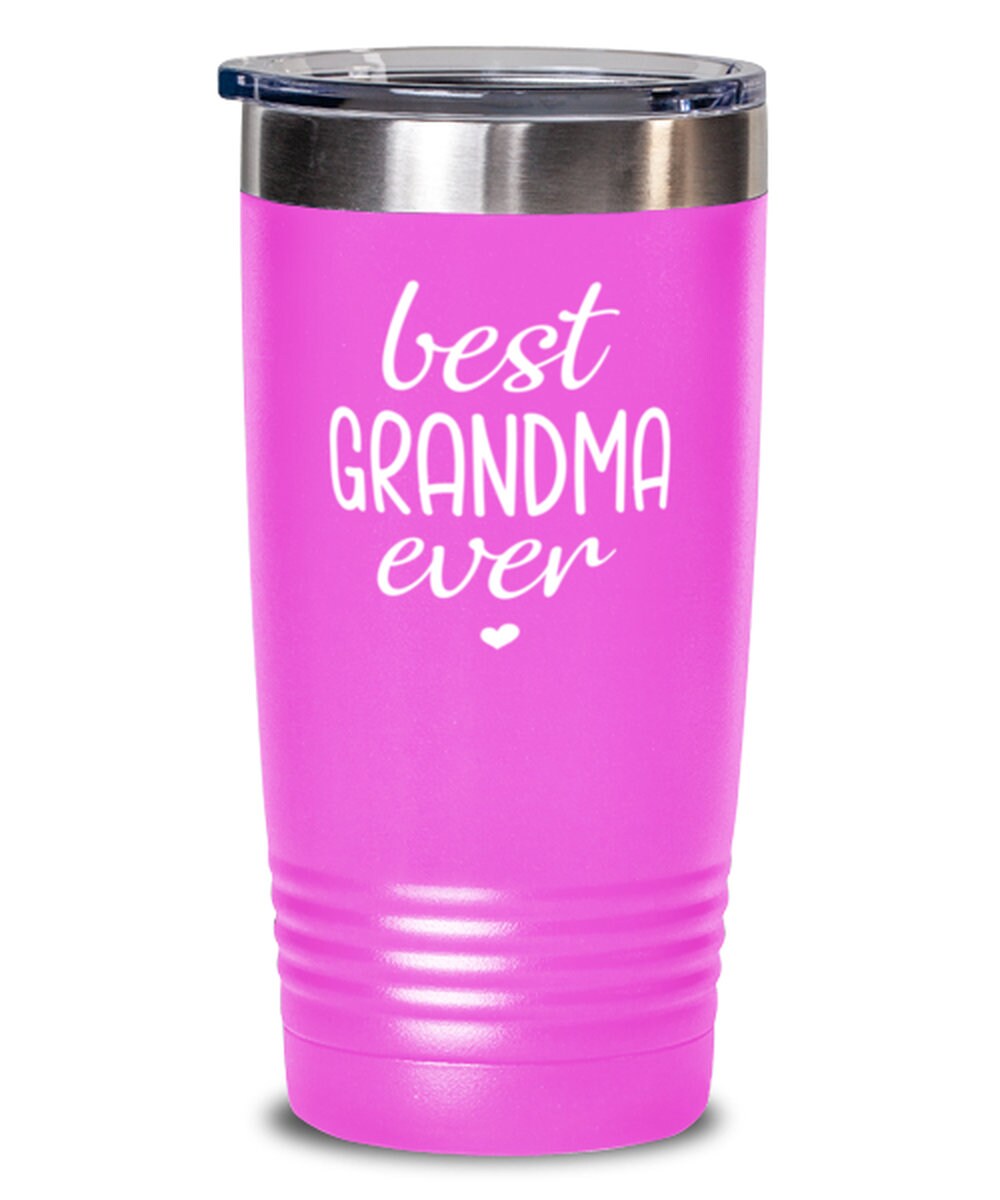 Best Grandma Ever Pink 20oz Tumbler Funny Mothers Day Gift For Etsy