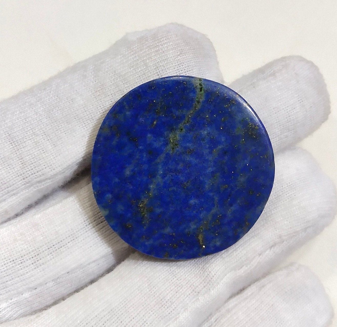 100 Natural Lapis Lazuli Cabochon Round Shape Stone Loose Etsy