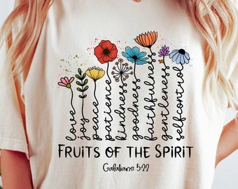 The Fruit Of The Spirit Galatians Shirt, Christian Apparel Shirt, Gift For Jesus Lover, Bible Verse Tshirt, Christian Clothing, Unisex Jesus