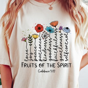 The Fruits Of The Spirit Galatians Shirt, Christian Apparel Shirt, Gift For Jesus Lover, Bible Verse Tshirt, Christian Clothing,Unisex Jesus