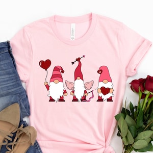 Valentines Day Gnomes Shirt, Gnomes Love Shirt, Love Buffalo Plaid Shirt, Valentines Day Shirt, Couple Matching Shirt, Valentines Day Gift