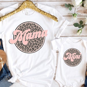 Leopard Mama Shirt, Leopard Mini Shirt, Mama Mini Matching Shirt, Mama's Girl Shirt, Mama Mini Arrow Shirt, Mama Shirt, Mini Shirt, Mom Life