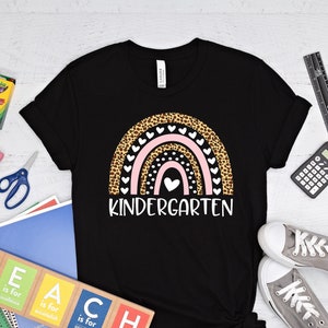 Kindergarten Rainbow hirt, Back To School Shirt, Kindergarten Teacher Shirt, Teacher Gift Ideas, Rainbow Shirt, First Day of School