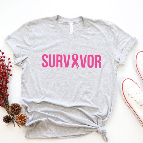 Cancer Survivor, Cancer Survivor Shirt, Cancer Fighting Shirt, Cancer Awareness Shirt, Pink Ribbon Shirt, Motivational Shirt