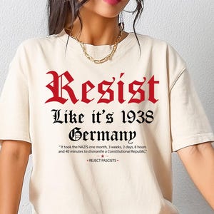 Resist Fascism Anti Trump Shirt,Anti Trump anti hate shirt Tee Shirt Gift for Democrat fdt shirt protest shirt Feminist Gift, Activism Tee