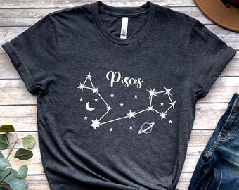 Pisces Shirt, Zodiac Shirt, Astrology Shirt, Gift for Pisces, Horoscopes Shirt, Pisces Sign Shirt, Pisces Zodiac Shirt
