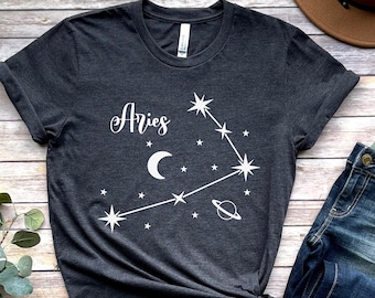 Aries Shirt, Zodiac Shirt, Astrology Shirt, Gift for Aries, Horoscopes Shirt, Aries Sign Shirt, Aries Zodiac Shirt