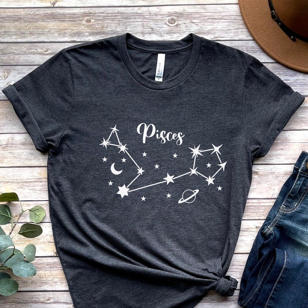 Pisces Shirt, Zodiac Shirt, Astrology Shirt, Gift for Pisces, Horoscopes Shirt, Pisces Sign Shirt, Pisces Zodiac Shirt