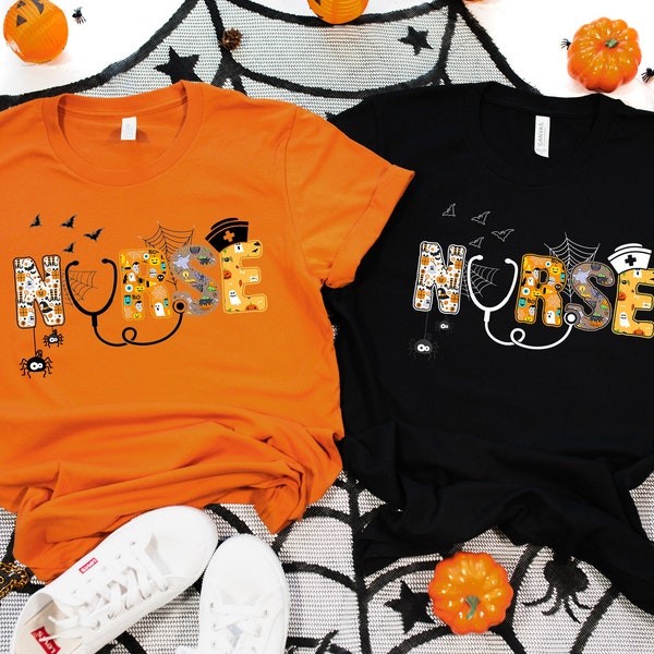 Halloween Nurse Shirt, Spooky Nurse Shirt, School Nurse Shirt, Nurse Life Shirt, Nurse Shirt, Nursing Student, Halloween Gift For Nurse