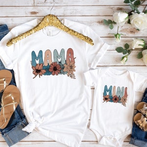 Mommy and Me Shirts, Mama Mini Shirt, Matching Mommy and Me Shirt, Mama Mini Matching Shirt, Mother and Daughter Outfits