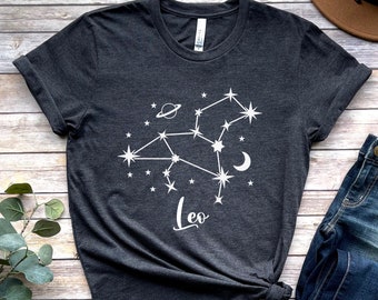 Leo Shirt, Zodiac Shirt, Astrology Shirt, Gift for Leo, Horoscopes Shirt, Leo Sign Shirt, Leo Zodiac Shirt