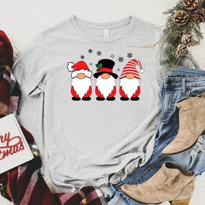 Dyegold Christmas Shirts For Women Deals Funny Novelty Xmas Gnomes