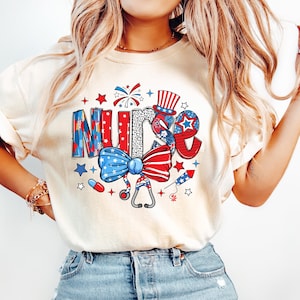 Patriotic Nurse Shirt, Nurse 4th Of July Shirt, Nurse Gift, American Nurse Shirt, Nurse Life Shirt, Memorial Day Gift Shirt, American Flag