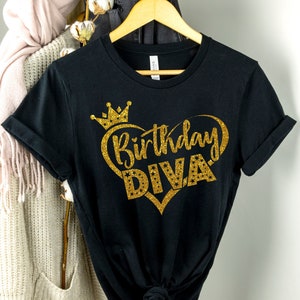 Birthday Diva Shirt, Birthday Queen Shirt, Birthday Girl Shirt, It's My Birthday Shirt, Girls Birthday Party Shirt, Birthday Party Shirt