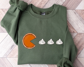 Pumpkin Pie Sweatshirt, Thick Thighs Sweatshirt, Thanksgiving Sweatshirt for Women, Thanksgiving Shirt, Fall Sweatshirt, Pumpkin Pie Tshirt