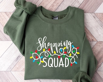 Christmas Shopping Squad Shirt, Xmas Shopping Crew Matching Outfits, Xmas Shopping Crew Tee, Christmas Shopping Team Tshirt