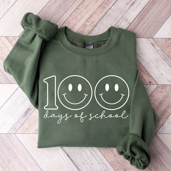 100 Days of School Sweatshirt, 100th Day of School Shirt, Back to School, Happy 100 Days Of School, 100 Days Celebration Shirt, Teacher Gift