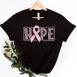 Hope Shirt, Breast Cancer Ribbon Shirt, Breast Cancer Fighter Shirt, Breast Cancer Awareness Shirt, Pink Ribbon Shirt, Motivational Shirt