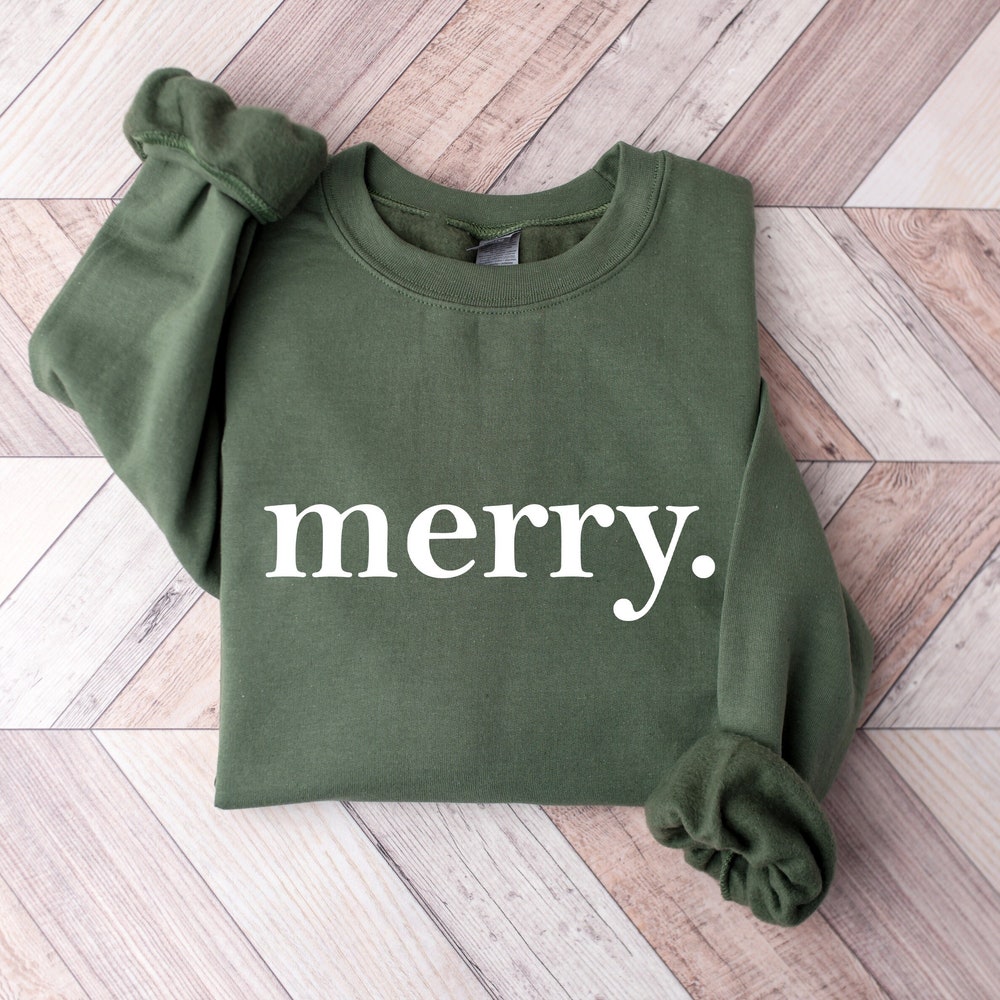 Christmas Pajama Christmas Sweatshirt, Merry Christmas Sweatshirt, Christmas Shirt For Women, Christmas Crewneck Sweatshirt, Holiday Sweater, Christmas Gift Christmas Party Men Women Rugink