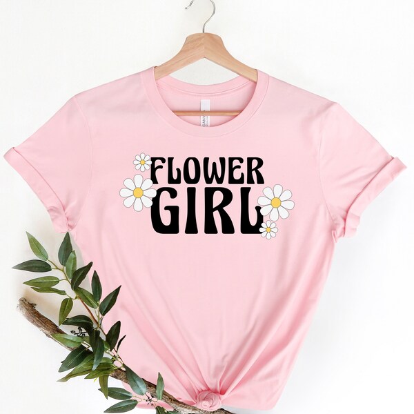 Flower Girl Tshirt Etsy