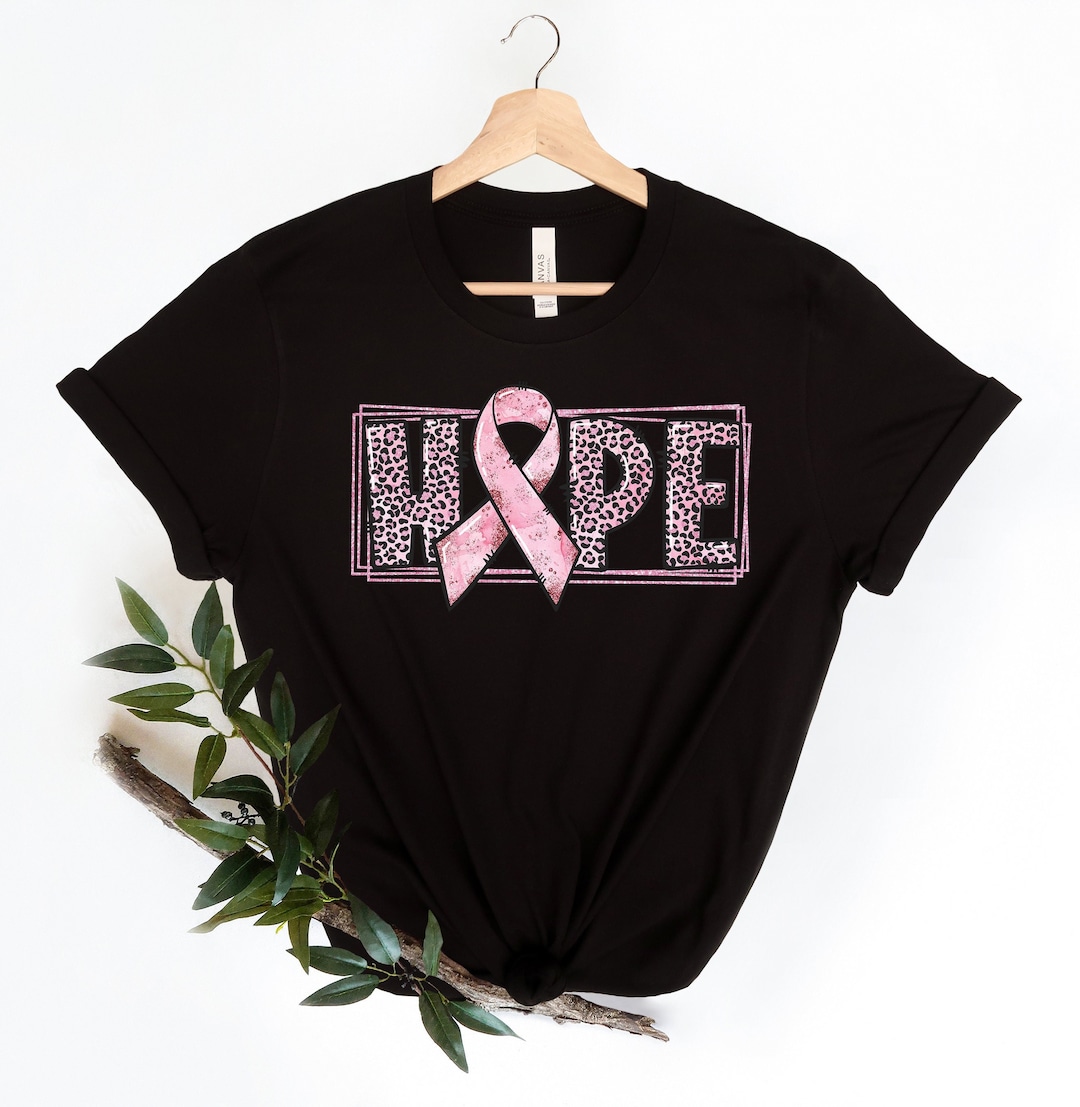 Hope Shirt, Breast Cancer Ribbon Shirt, Breast Cancer Fighter Shirt