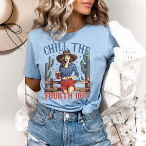 Chill The Fourth Out Shirt, Retro 4th Of July Shirt, Funny Fourth Of July Shirt, Patriotic Shirt, USA T-Shirt, American Flag Shirt